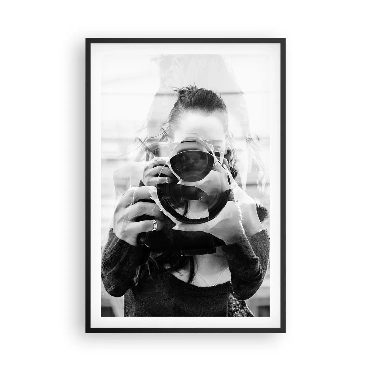 Affiche dans un cadre noir - Poster - Créateur et matériel - 61x91 cm