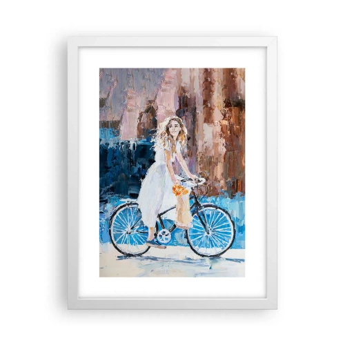 Affiche dans un cadre blanc - Poster - Joie du matin - 30x40 cm