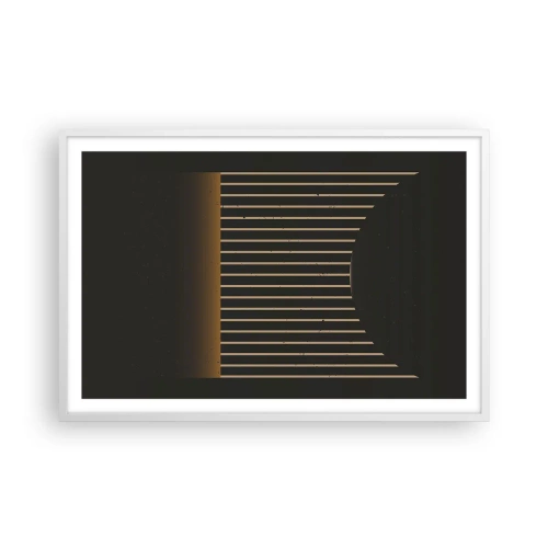 Affiche dans un cadre blanc - Poster - Explorez les ténèbres - 91x61 cm