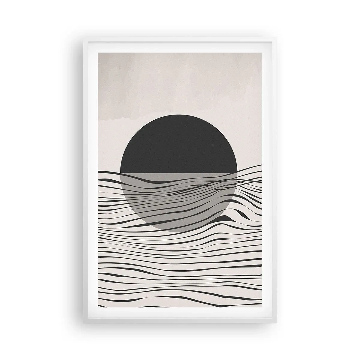 Affiche dans un cadre blanc - Poster - Demi composition - 61x91 cm