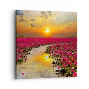 Impression sur toile - Image sur toile - La vie secrète du lac - 30x30 cm