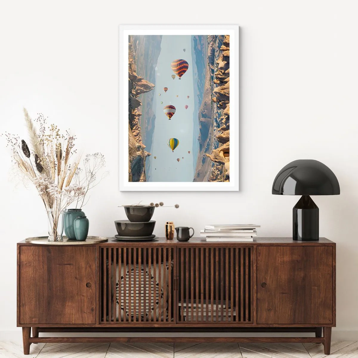 Affiche dans un cadre blanc - Poster - Ici, tout est possible - 50x70 cm