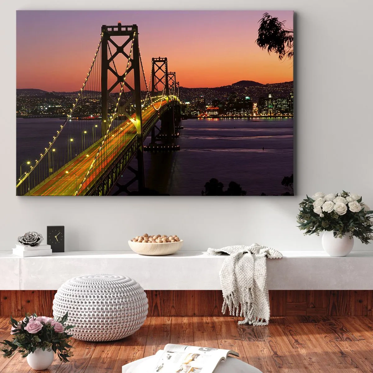 Impression sur toile - Image sur toile - Soirée violette - 120x80 cm