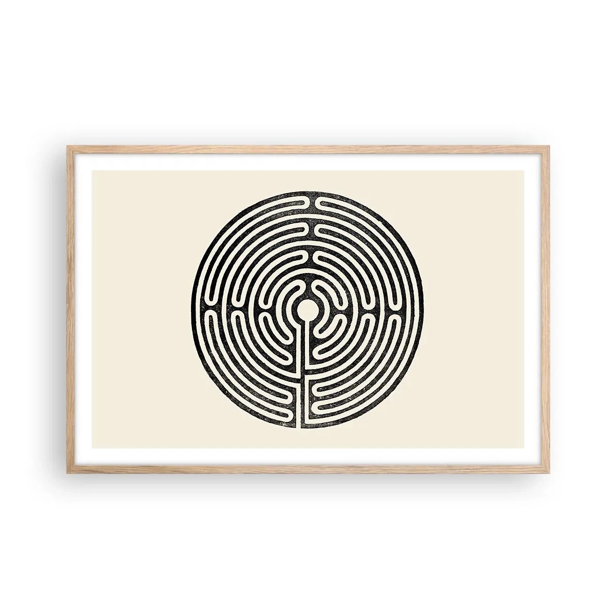 Affiche dans un chêne clair - Poster - Ordre mystérieux - 91x61 cm