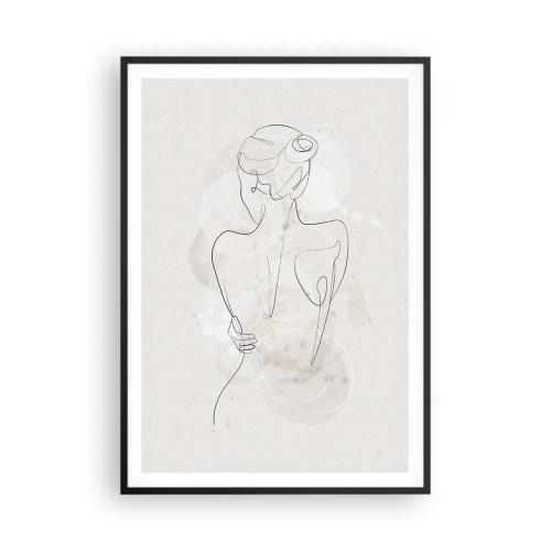 Affiche dans un cadre noir - Poster - Comme un instrument sensible - 70x100 cm