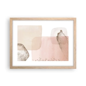 Affiche dans un chêne clair - Poster - Regard à travers la couleur - 40x30 cm