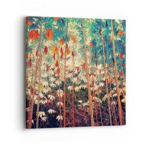 Impression sur toile - Image sur toile - La vie secrète des feuilles - 40x40 cm