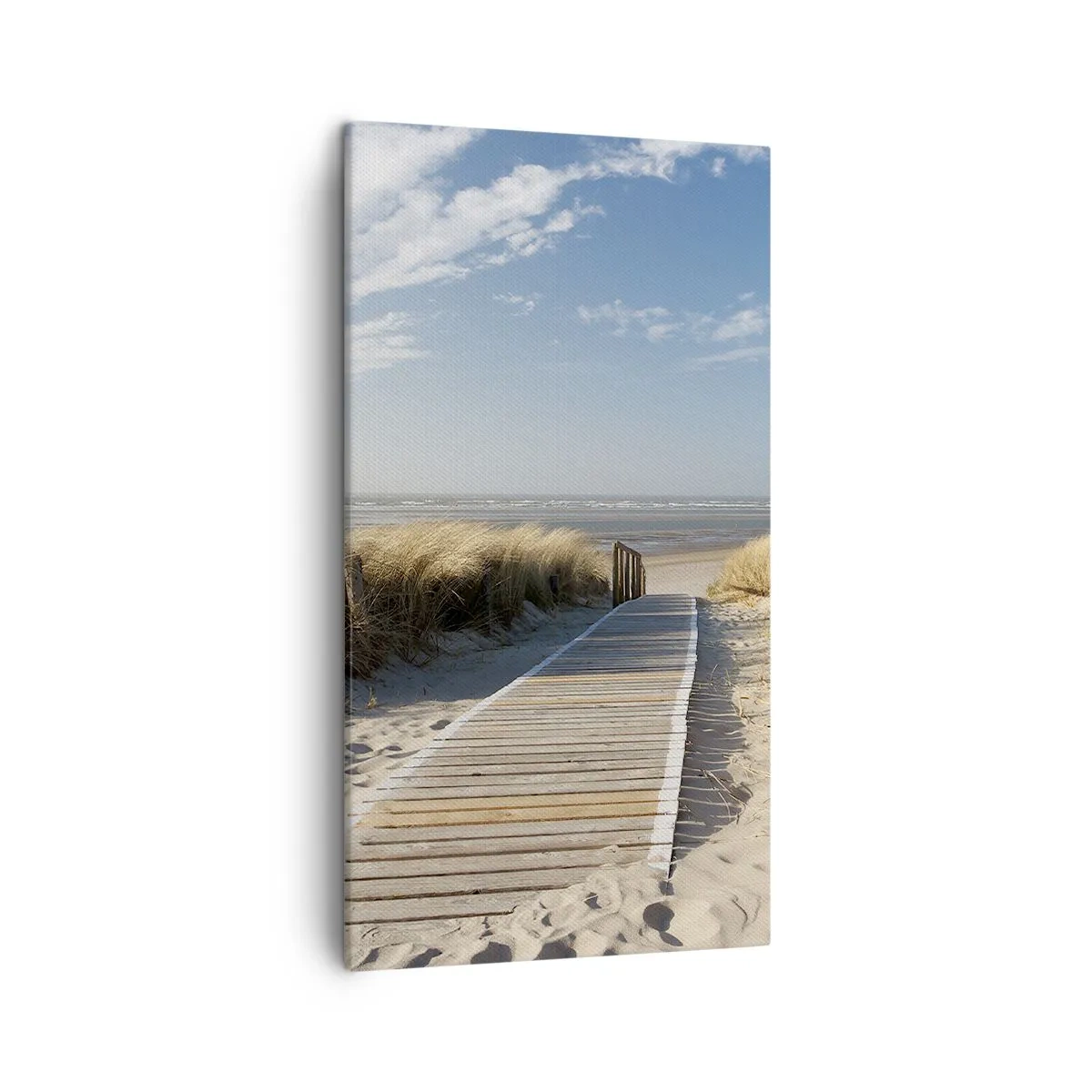 Impression sur toile - Image sur toile - Derrière la dune, dans le bruissement de l'herbe - 45x80 cm