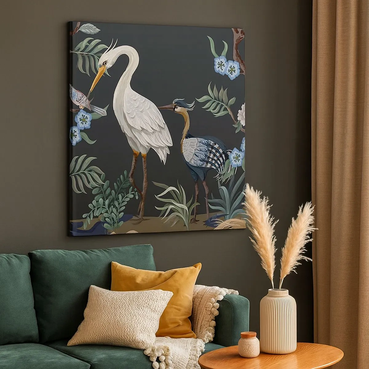 Impression sur toile - Image sur toile - Parade d'oiseaux - 30x30 cm