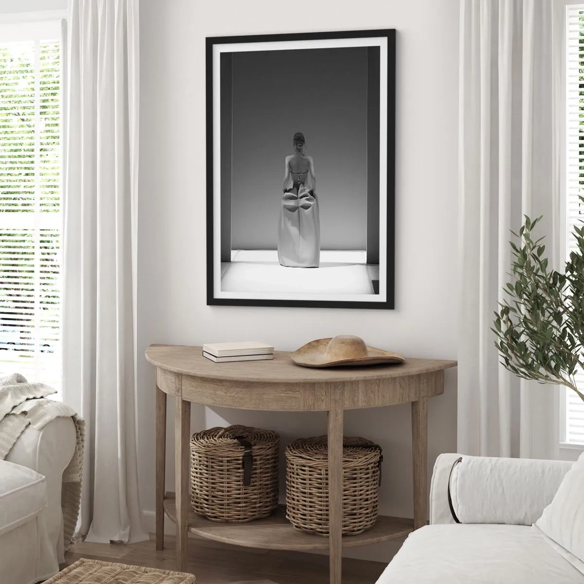 Affiche dans un cadre noir - Poster - Simplicité raffinée - 61x91 cm