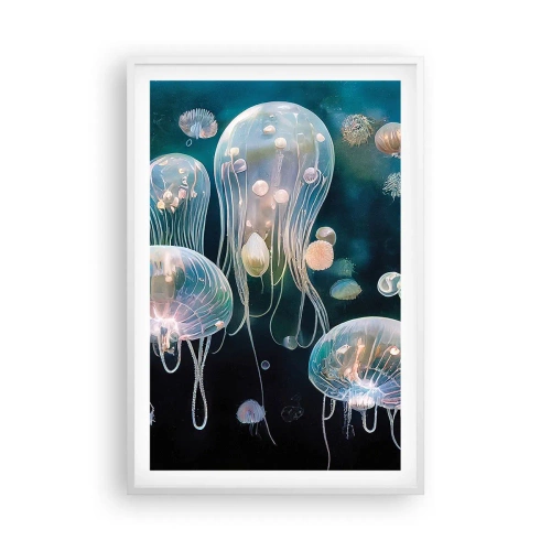 Affiche dans un cadre blanc - Poster - Ballon sous-marin - 61x91 cm