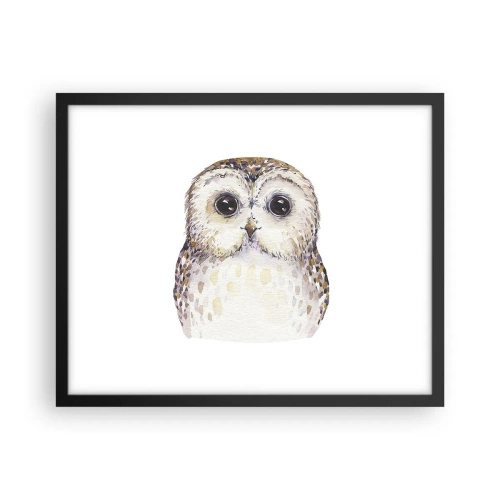 Affiche dans un cadre noir - Poster - Regarde-moi dans les yeux - 50x40 cm