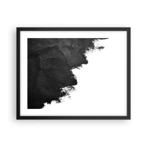 Affiche dans un cadre noir - Poster - Éléments : terre - 50x40 cm