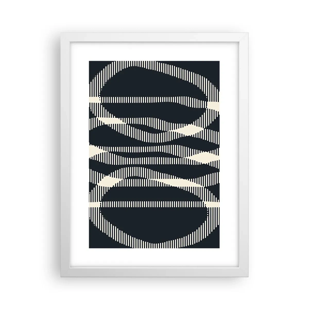 Affiche dans un cadre blanc - Poster - Une tentative de briser l'obscurité - 30x40 cm