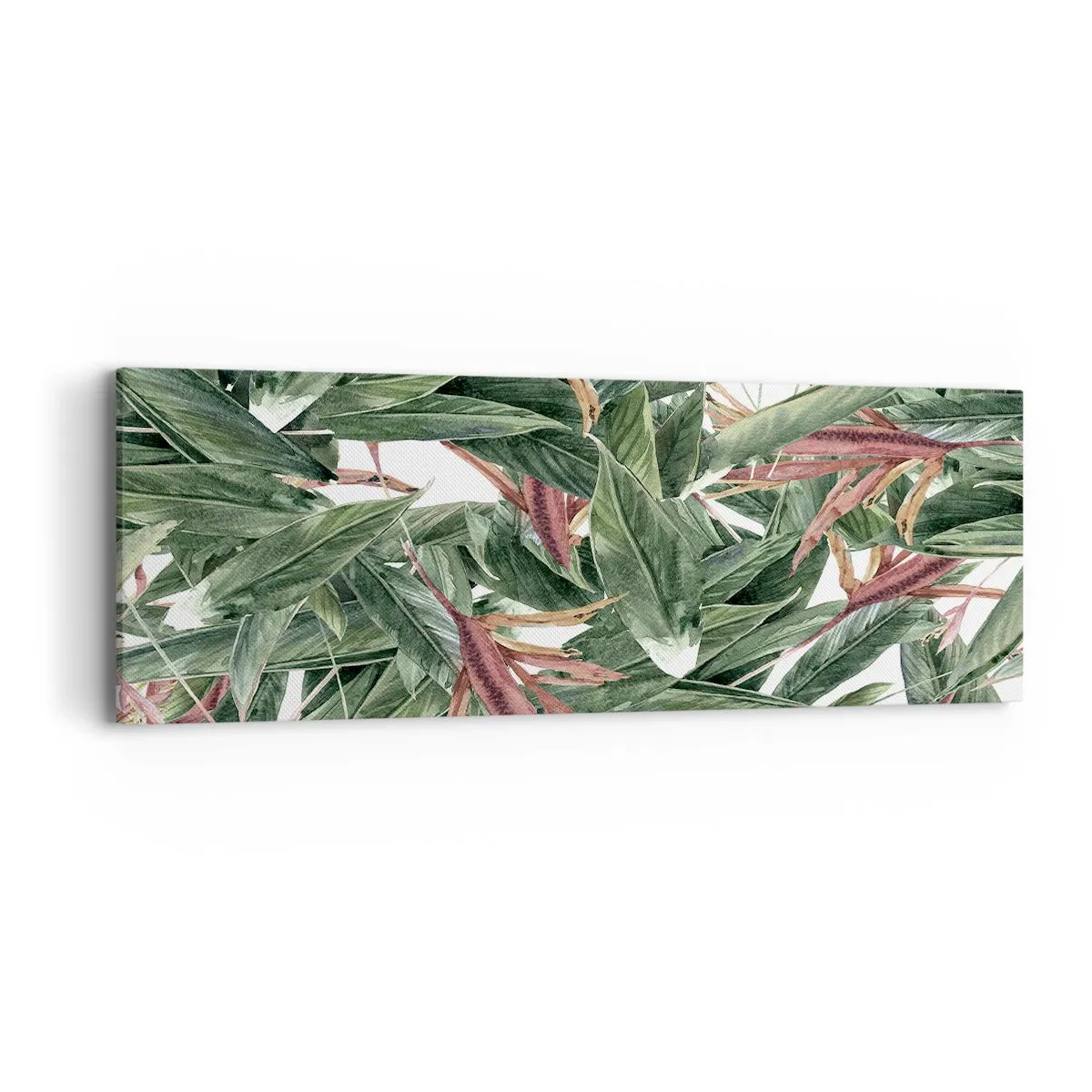 Impression sur toile - Image sur toile - Arbuste émeraude-lilas - 90x30 cm