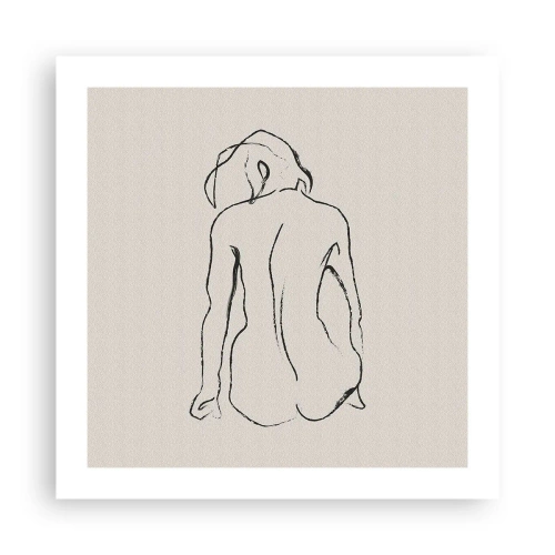 Affiche - Poster - Femme nue - 50x50 cm