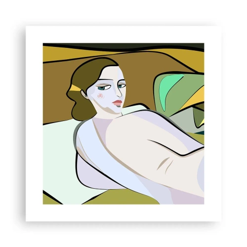 Affiche - Poster - Portrait intime - 40x40 cm