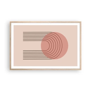 Affiche dans un chêne clair - Poster - Attraction irrésistible - 91x61 cm