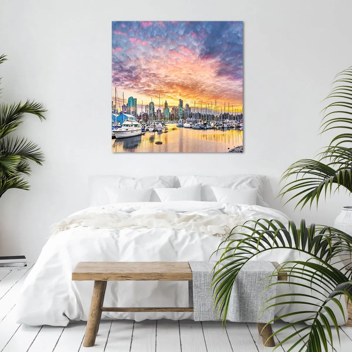 Impression sur toile - Image sur toile - La cité aux mille marins - 70x70 cm