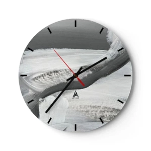 Horloge murale - Pendule murale - Un geste décisif - 40x40 cm