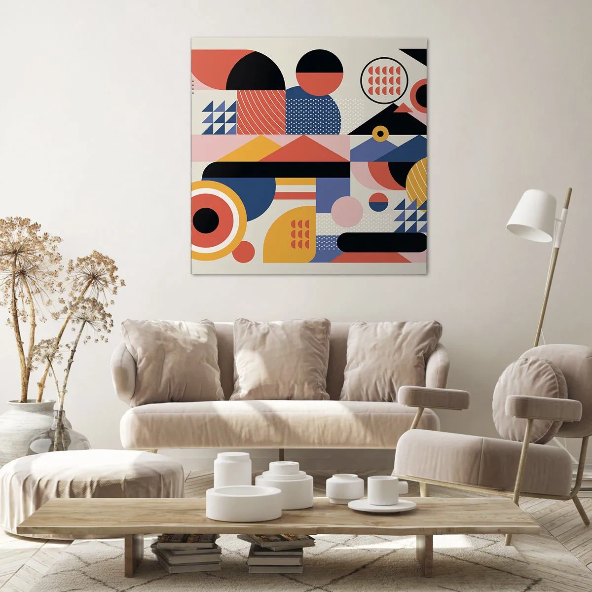 Impression sur toile - Image sur toile - Composition : jouer - 30x30 cm