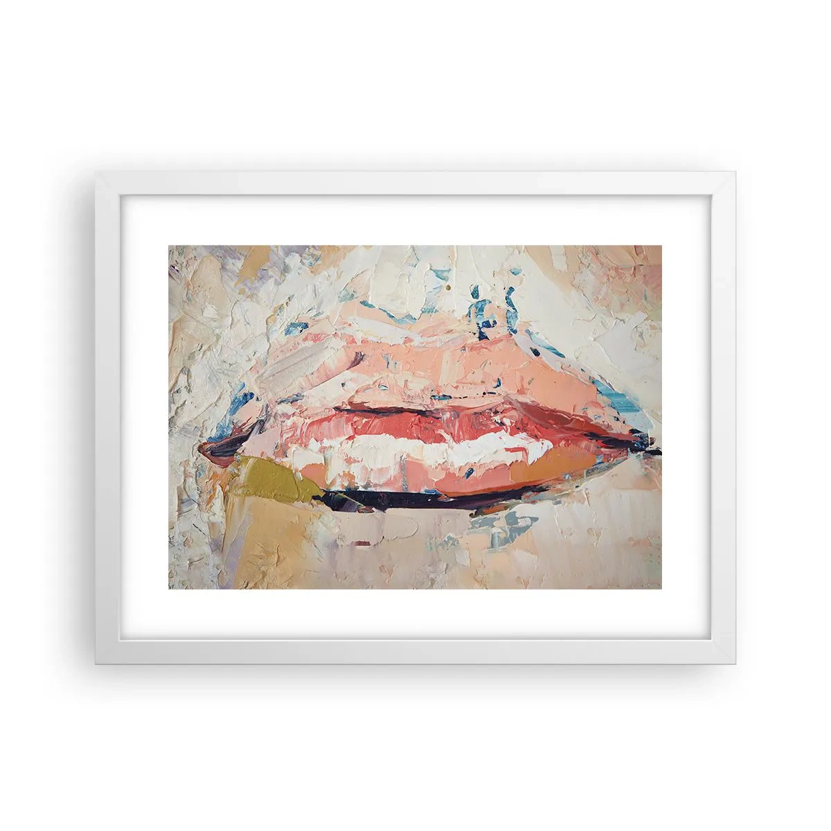 Affiche dans un cadre blanc - Poster - Éveil la pensée - 40x30 cm