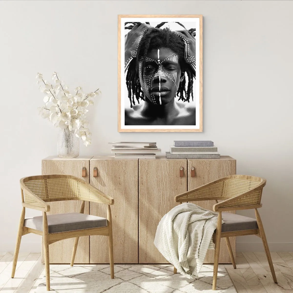 Affiche dans un chêne clair - Poster - Où êtes-vous? - 70x100 cm