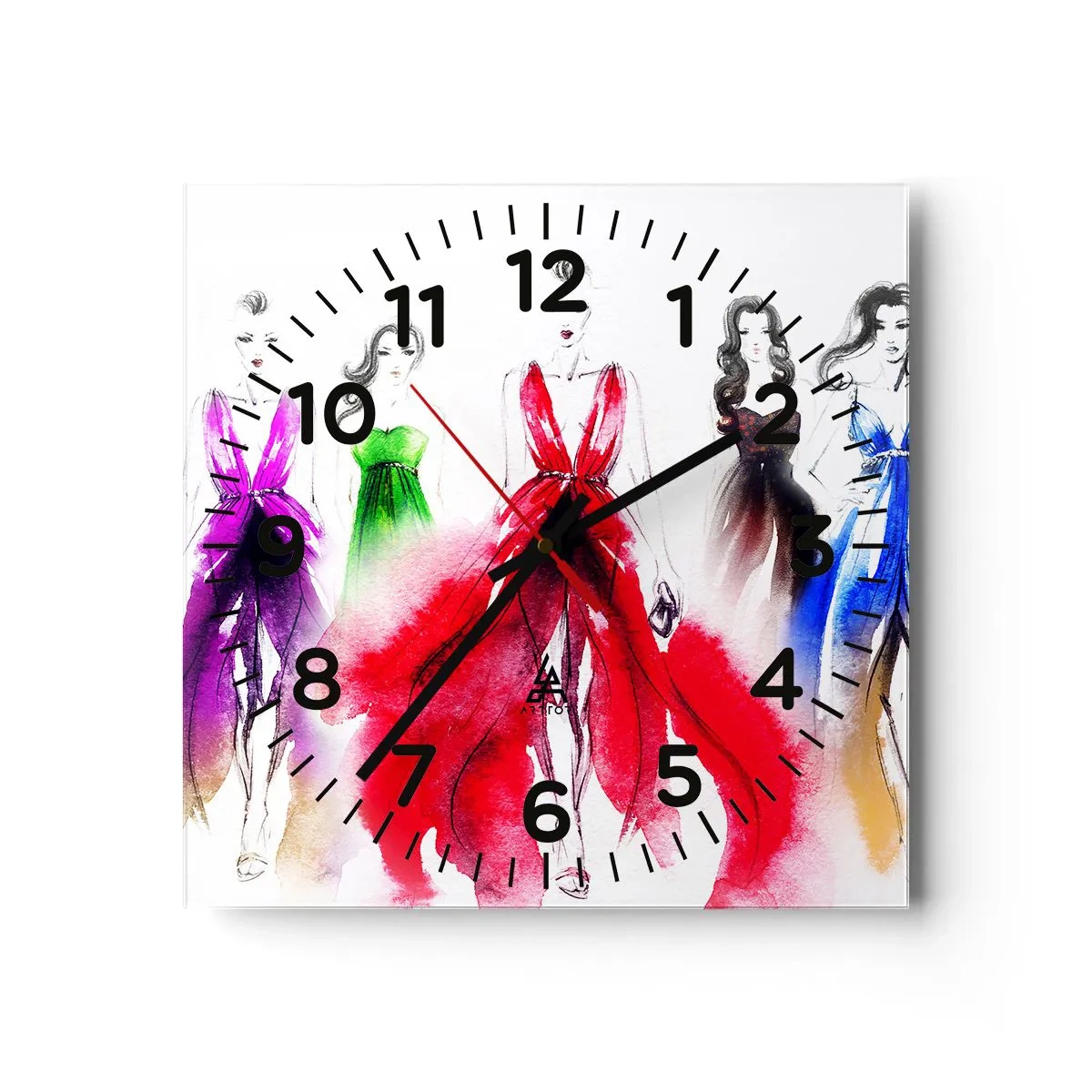 Horloge murale - Pendule murale - Ambiances pour les déguisements - 30x30 cm