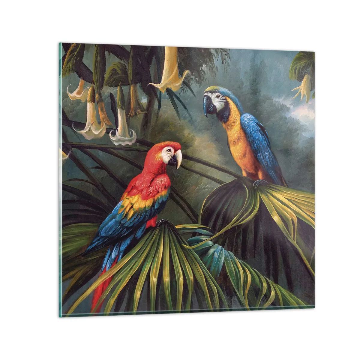 Impression sur verre - Image sur verre - Romantisme dans les tropiques - 30x30 cm