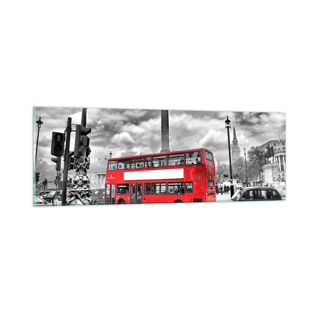 Impression sur verre - Image sur verre - La vraie circulation sanguine de la ville - 90x30 cm