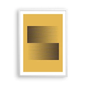 Affiche dans un cadre blanc - Poster - Cadre opposé - 50x70 cm