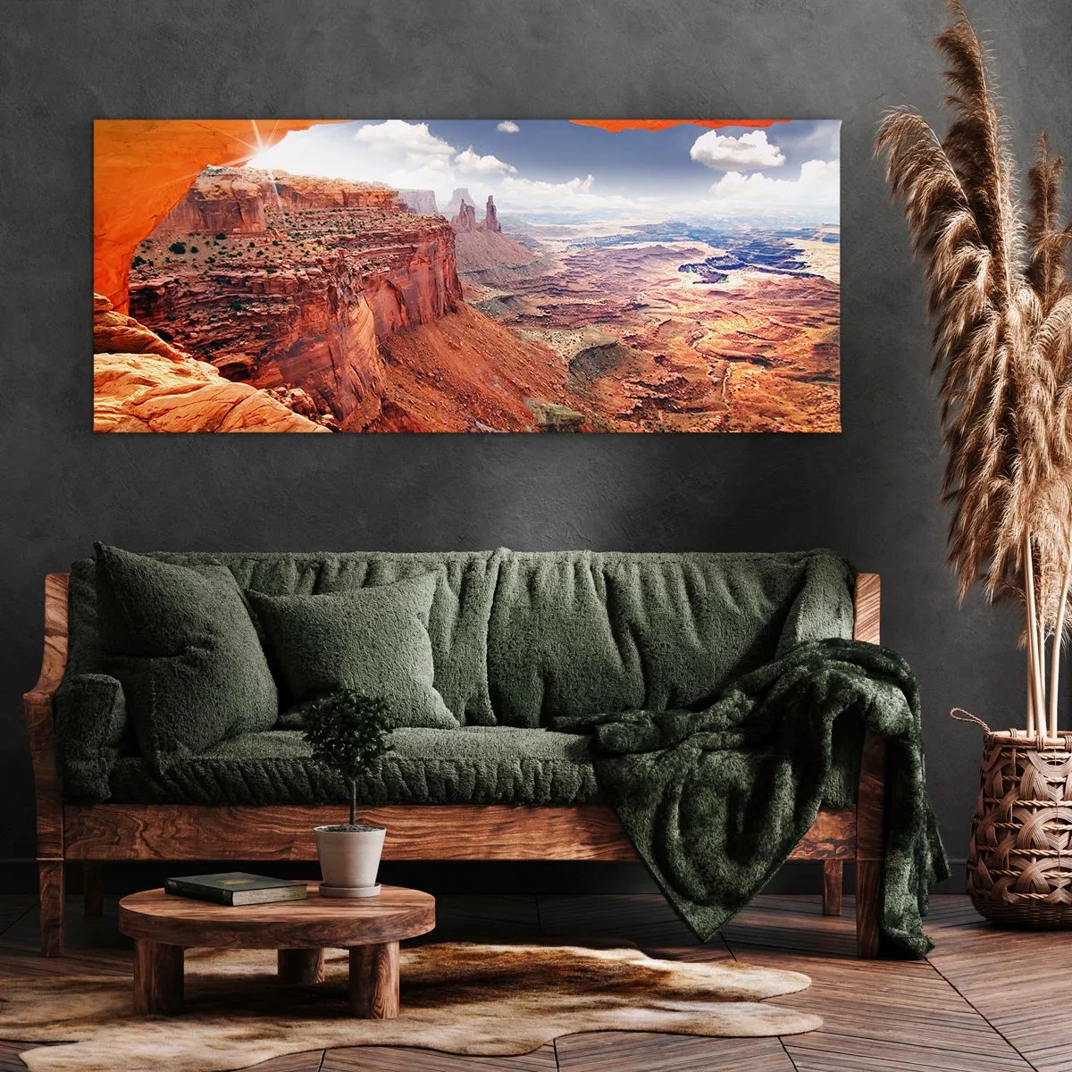 Impression sur toile - Image sur toile - Sculpté par la nature elle-même - 100x40 cm