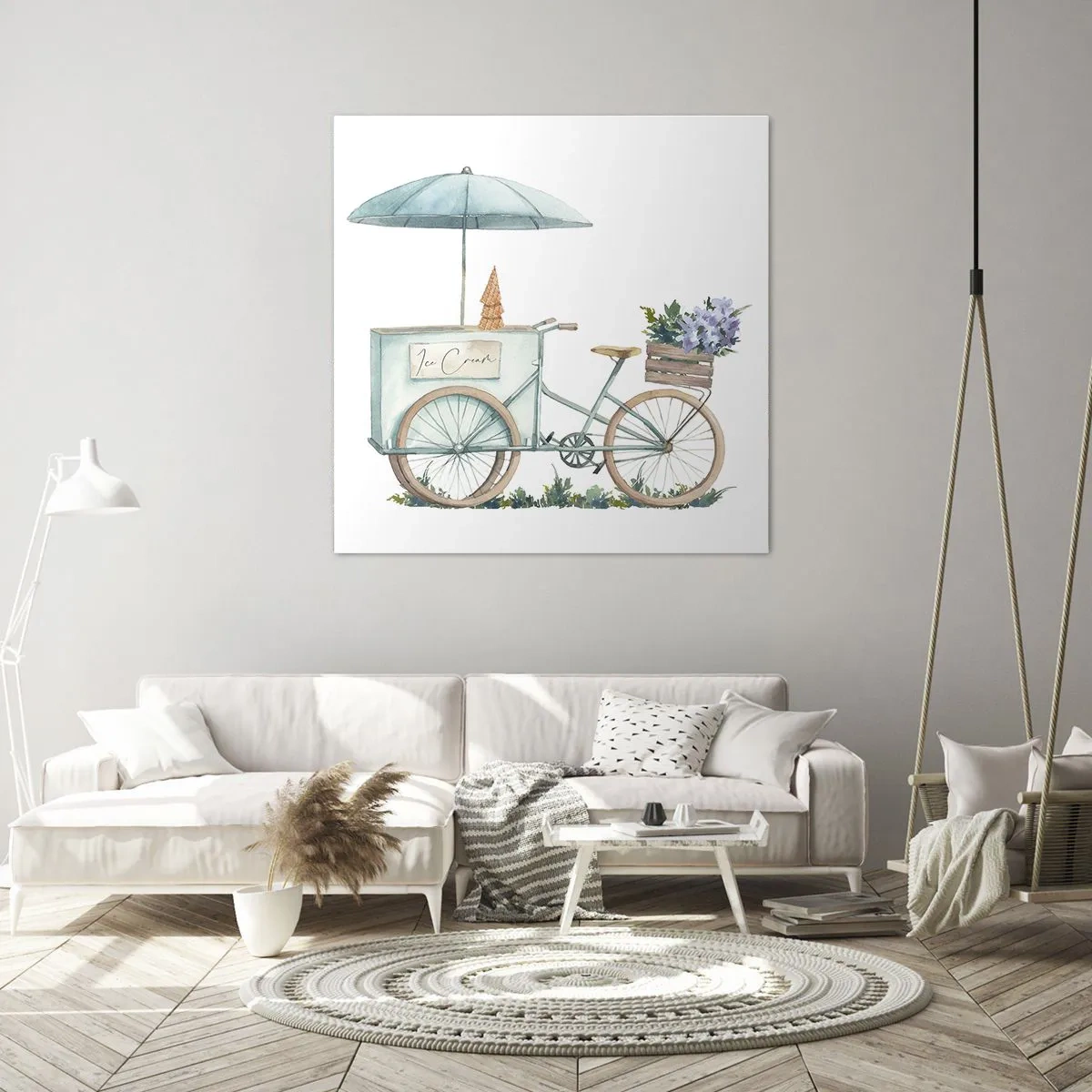 Impression sur toile - Image sur toile - Doux souvenir d'été - 70x70 cm