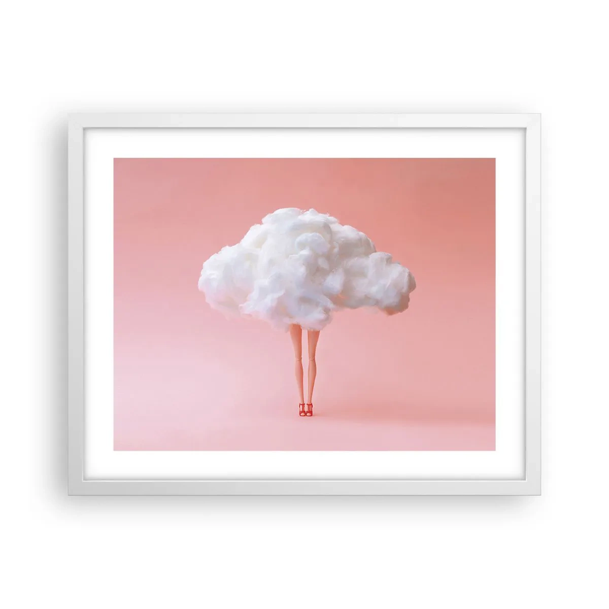 Affiche dans un cadre blanc - Poster - Douce promesse - 50x40 cm