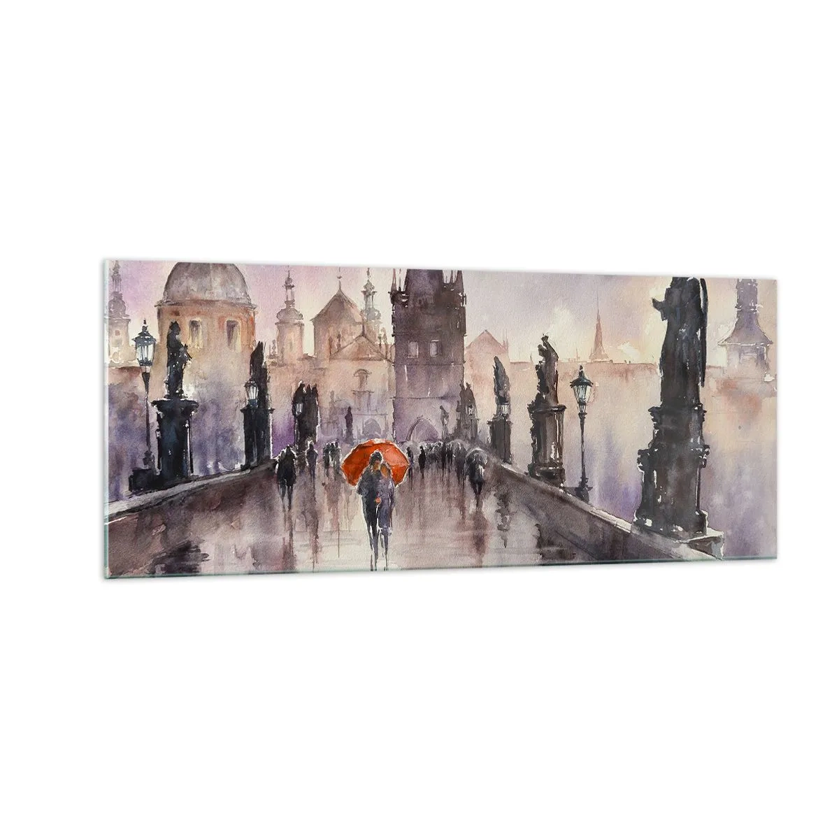 Impression sur verre - Image sur verre - Les gens ne changent pas - 100x40 cm