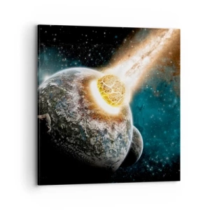 Impression sur toile - Image sur toile - Destruction ou naissance? - 70x70 cm