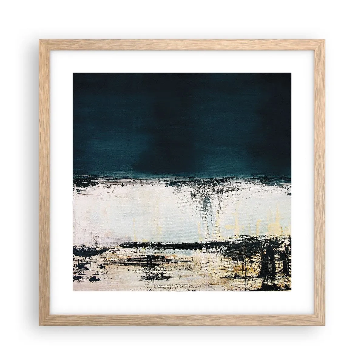 Affiche dans un chêne clair - Poster - Composition horizontale - 40x40 cm