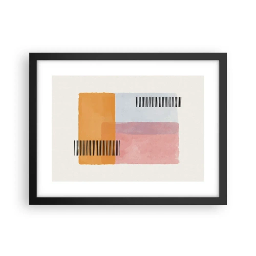 Affiche dans un cadre noir - Poster - D'un coin à l'autre - 40x30 cm