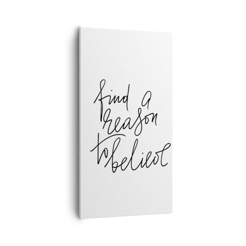 Impression sur toile - Image sur toile - C'est possible - 55x100 cm