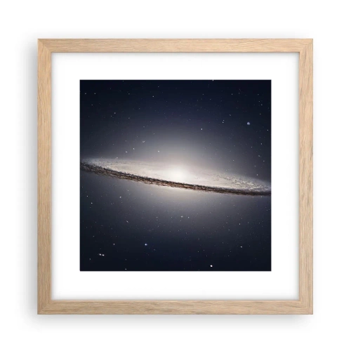 Affiche dans un chêne clair - Poster - Il y a bien longtemps, dans une galaxie très lointaine… - 30x30 cm