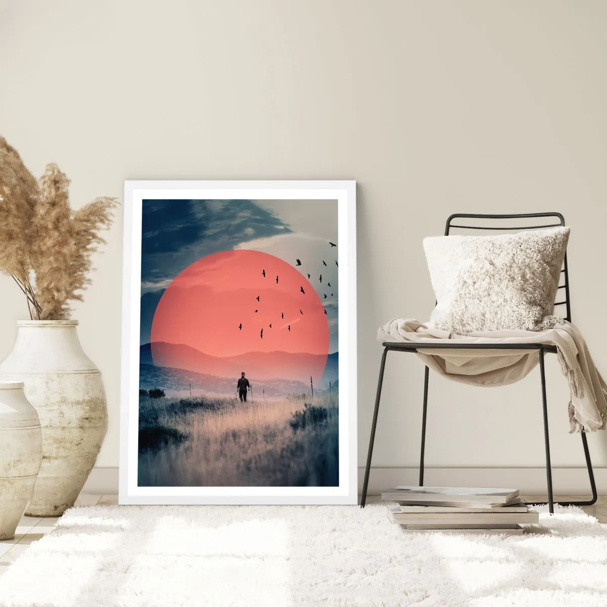 Affiche dans un cadre blanc - Poster - Dans ses éléments - 30x40 cm