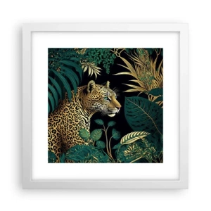 Affiche dans un cadre blanc - Poster - Un hôte dans la jungle - 30x30 cm