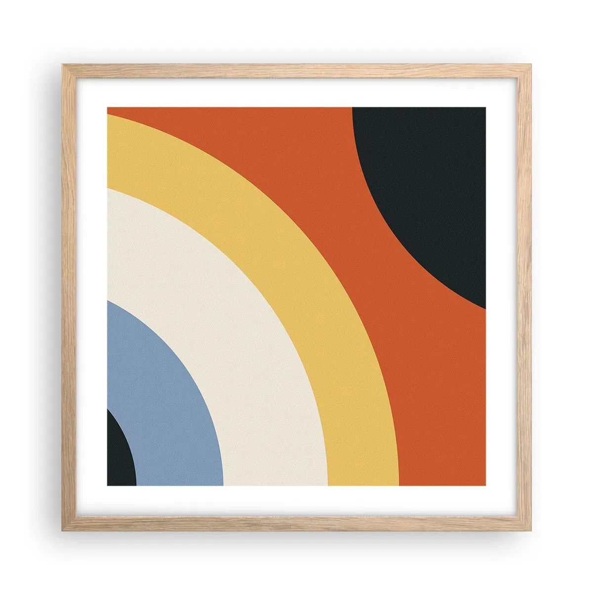 Affiche dans un chêne clair - Poster - Vers son soi - 50x50 cm