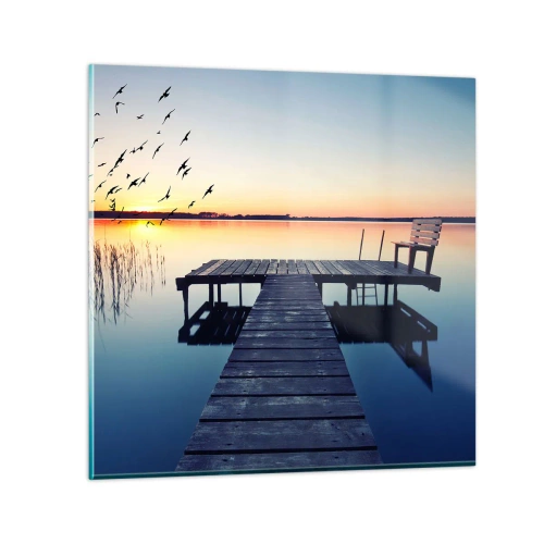 Impression sur verre - Image sur verre - C'était une bonne journée - 60x60 cm