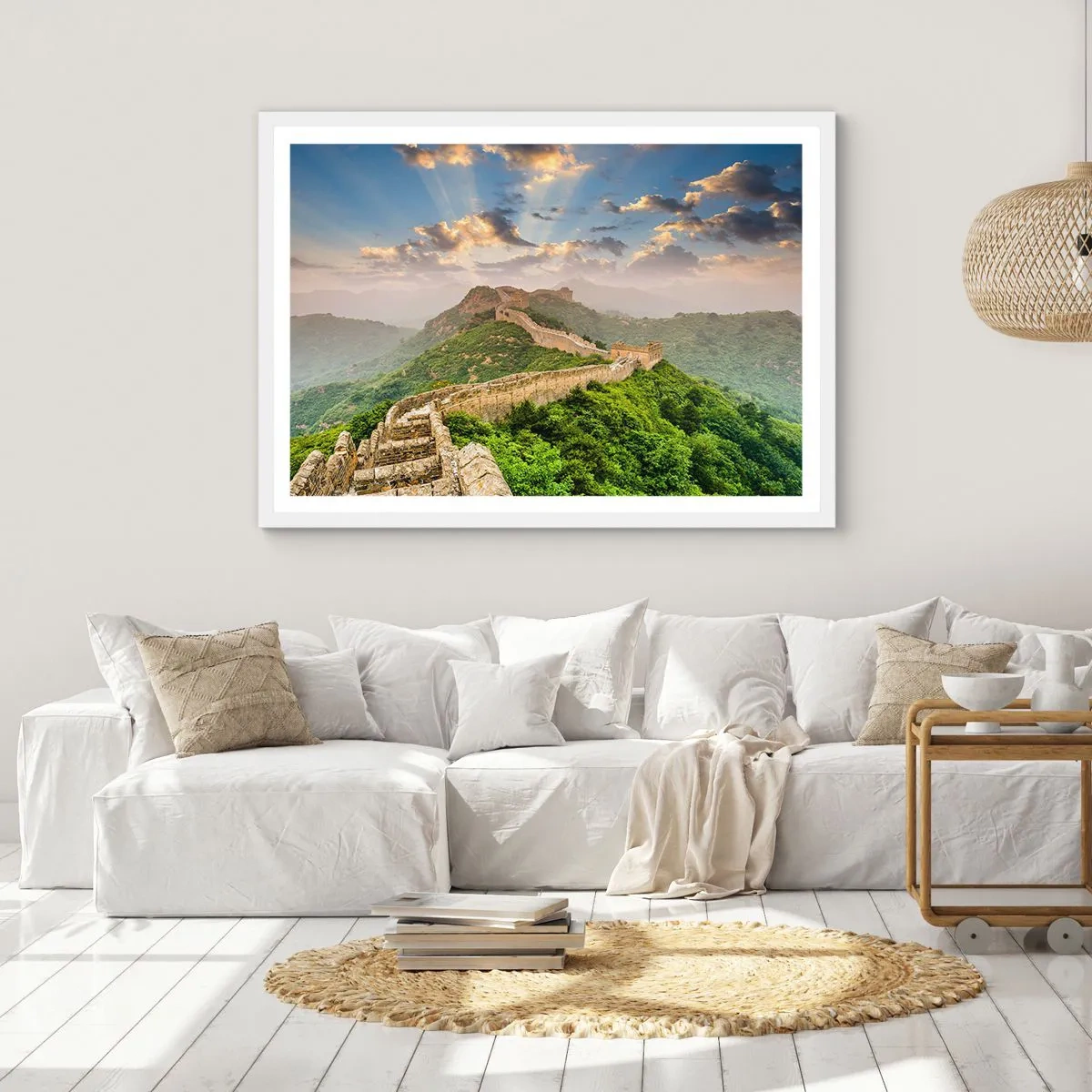 Affiche dans un cadre blanc - Poster - Grandeur éternelle - 50x40 cm