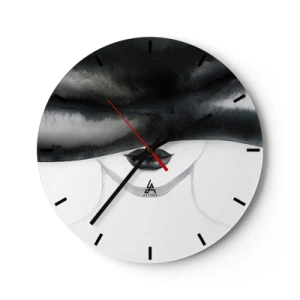 Horloge murale - Pendule murale - Un mystère sensuel - 30x30 cm