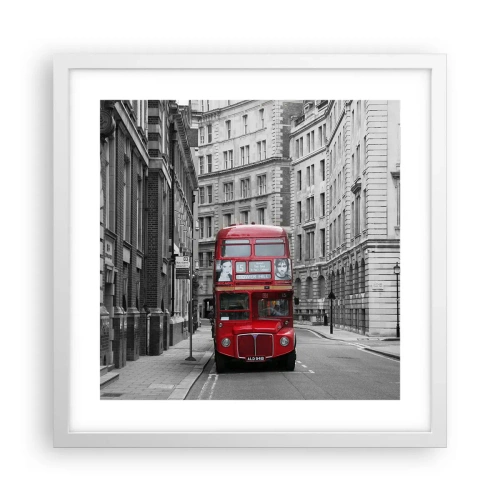 Affiche dans un cadre blanc - Poster - La vie de tous les jours ne doit pas être grise - 40x40 cm