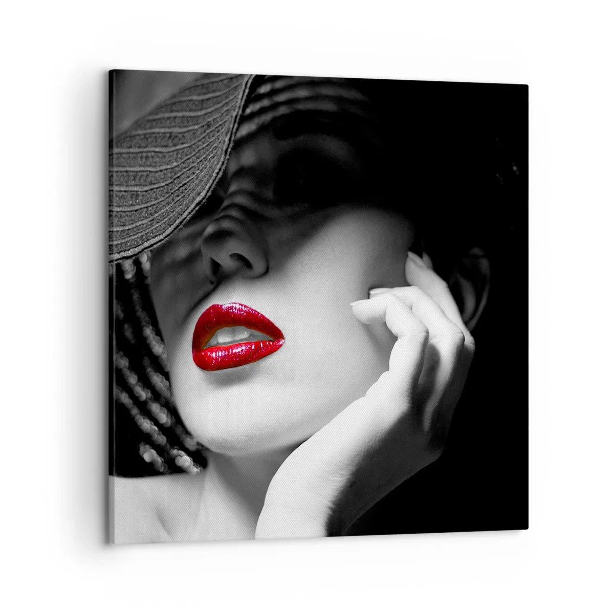 Impression sur toile - Image sur toile - Étude écarlate - 50x50 cm