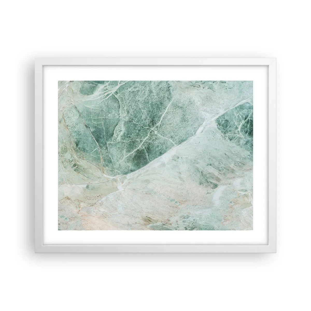Affiche dans un cadre blanc - Poster - La noble froideur de la pierre - 50x40 cm