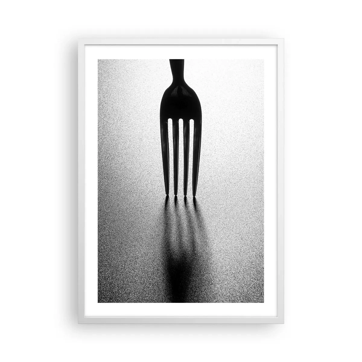 Affiche dans un cadre blanc - Poster - Lumière et ombre - 50x70 cm